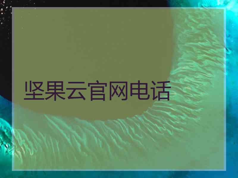 坚果云官网电话