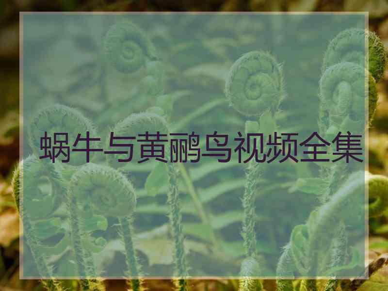 蜗牛与黄鹂鸟视频全集