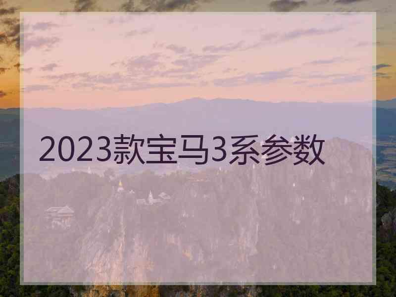 2023款宝马3系参数