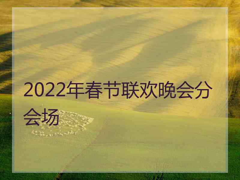 2022年春节联欢晚会分会场
