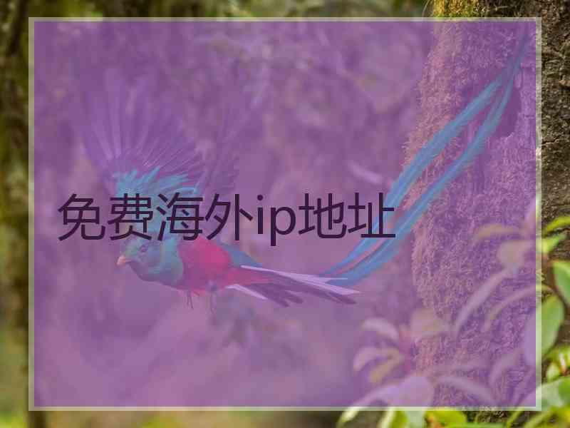 免费海外ip地址
