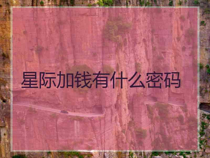 星际加钱有什么密码