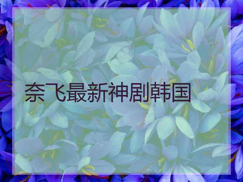 奈飞最新神剧韩国