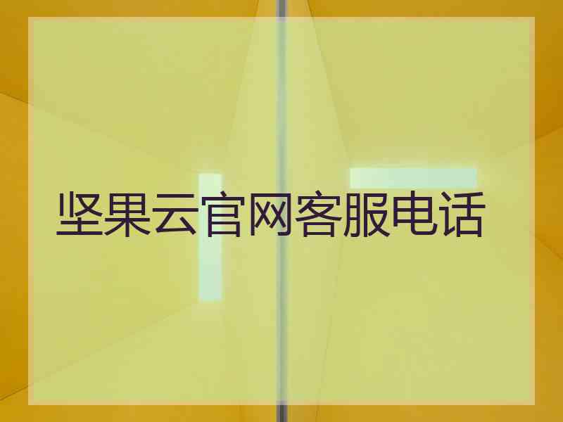 坚果云官网客服电话