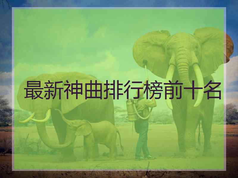最新神曲排行榜前十名
