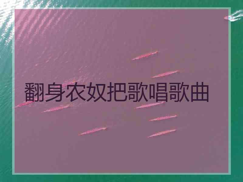 翻身农奴把歌唱歌曲