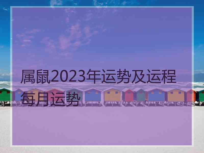 属鼠2023年运势及运程每月运势