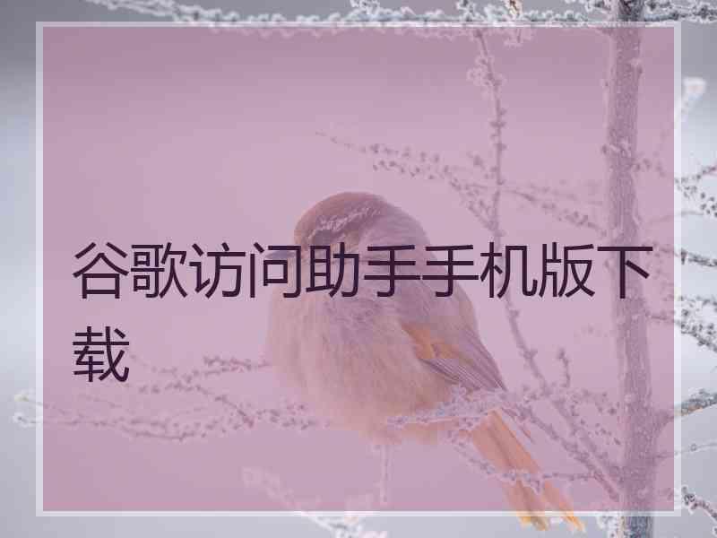 谷歌访问助手手机版下载