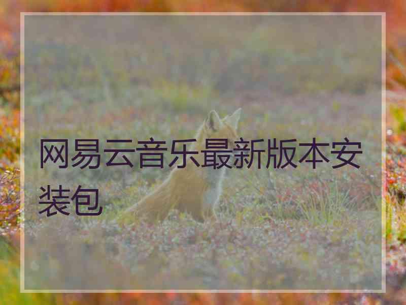 网易云音乐最新版本安装包