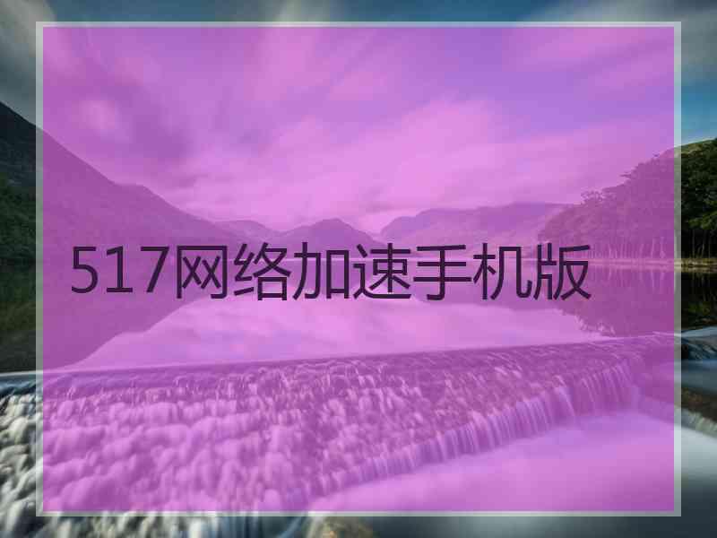 517网络加速手机版