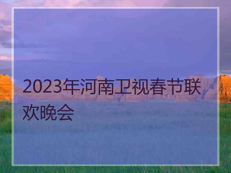2023年河南卫视春节联欢晚会