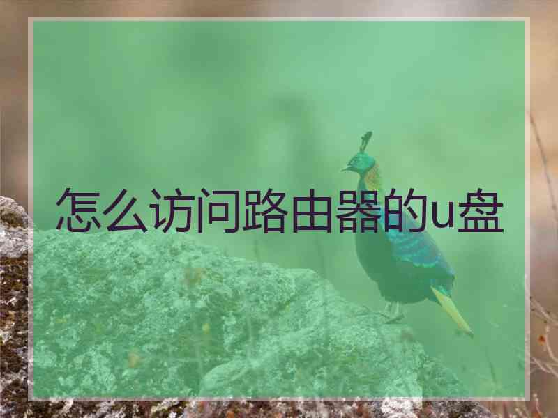 怎么访问路由器的u盘