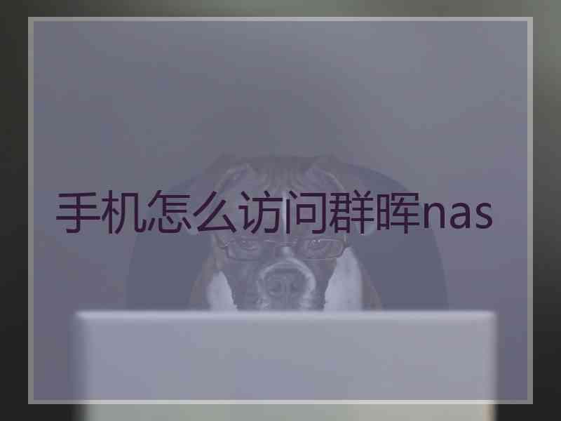 手机怎么访问群晖nas